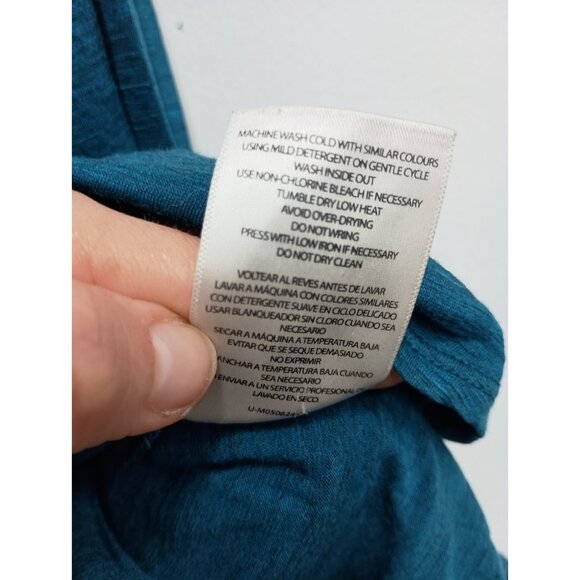 SegMents Womens Base Layer Top Large Blue Pure Wool Long Sleeve Pullover Tee - Picture 5 of 7